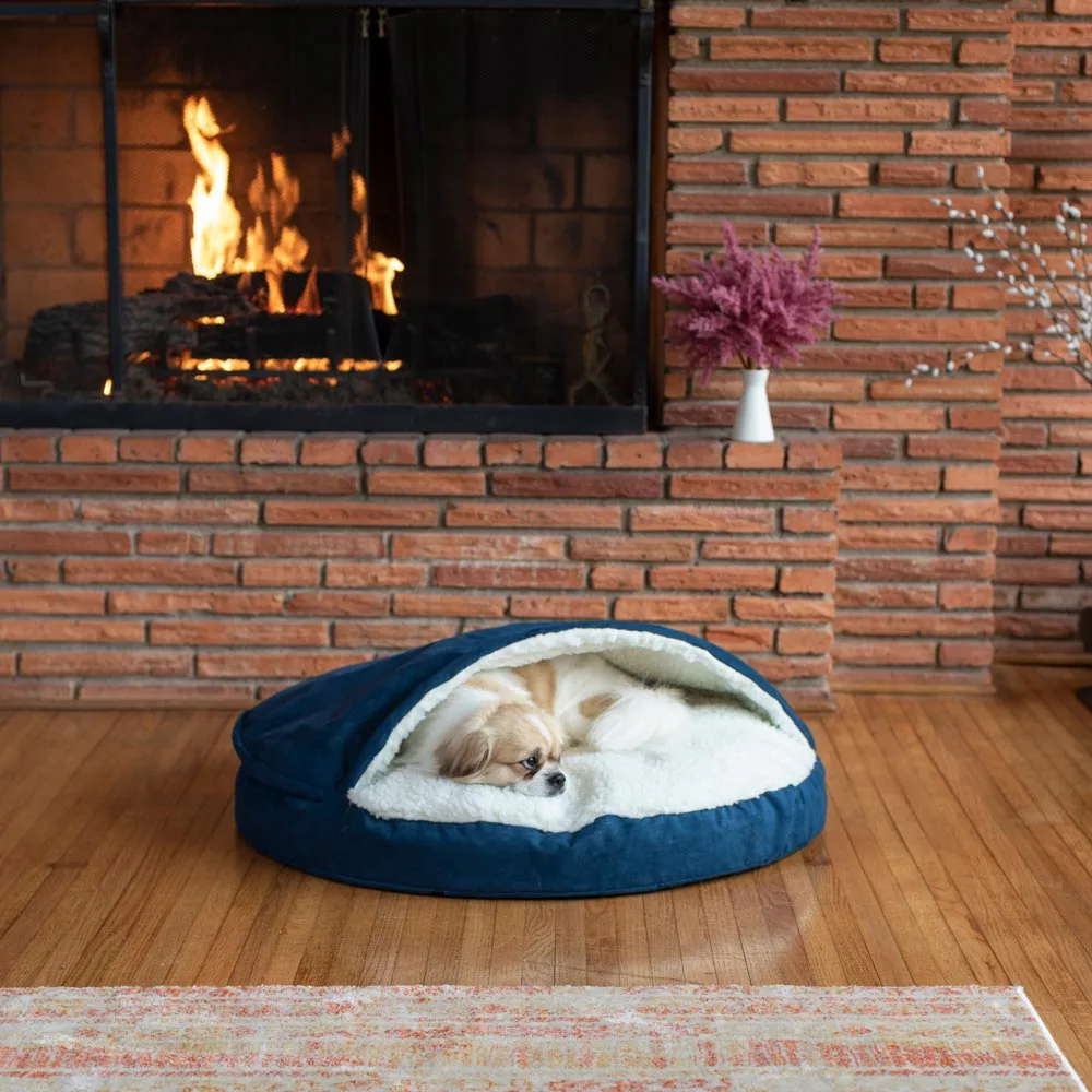 Luxury Orthopedic Cozy Cave® Dog Bed with Microsuede