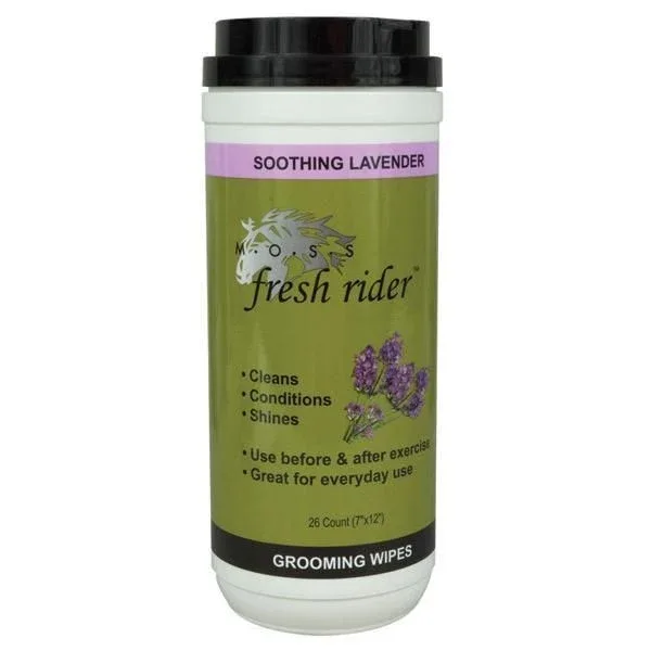 M.O.S.S Fresh Ridertrade Grooming Wipes - 26 Count