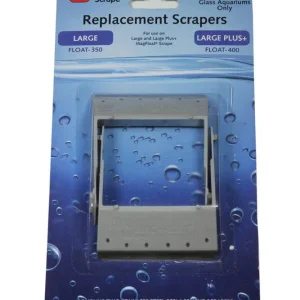 Mag-Float Replacement Scrapers for Glass Aquariums Grey/White LG/LG+ 2pk