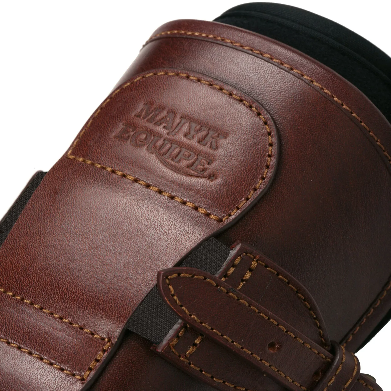 Majyk Equipe® Leather Jump Boots with Removable Impact Liners (Buckle Closure) - M/L - Image 2
