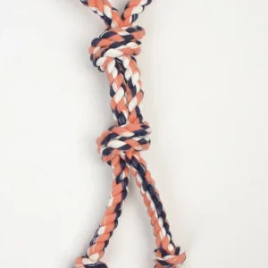 Mammoth Color Twin Tug Toy with Rubber Handle Multi-Color 22in MD