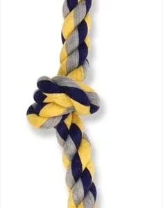 Mammoth Cotton blend Color 3 Knot Rope Tug Toy Assorted 20in MD