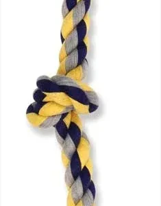 Mammoth Cotton blend Color 3 Knot Rope Tug Toy Assorted 25in LG