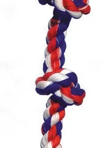 Mammoth Cotton Blend Color 5 Knot Rope Tug Toy Assorted 36in XL