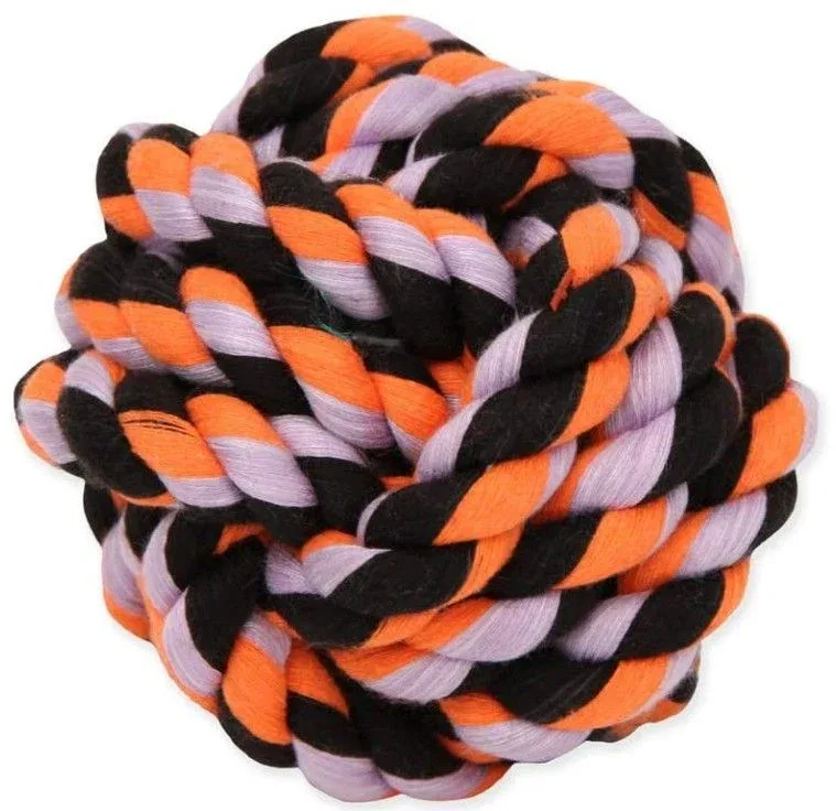 Mammoth Cottonblend Monkey Fist Ball Flossy Dog Toy 3.75 INCH Small