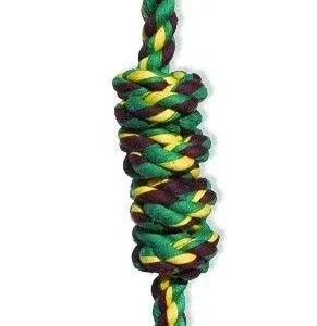 Mammoth Cottonblend Monkey Fist Bar Flossy Dog Toy 18 INCH Large