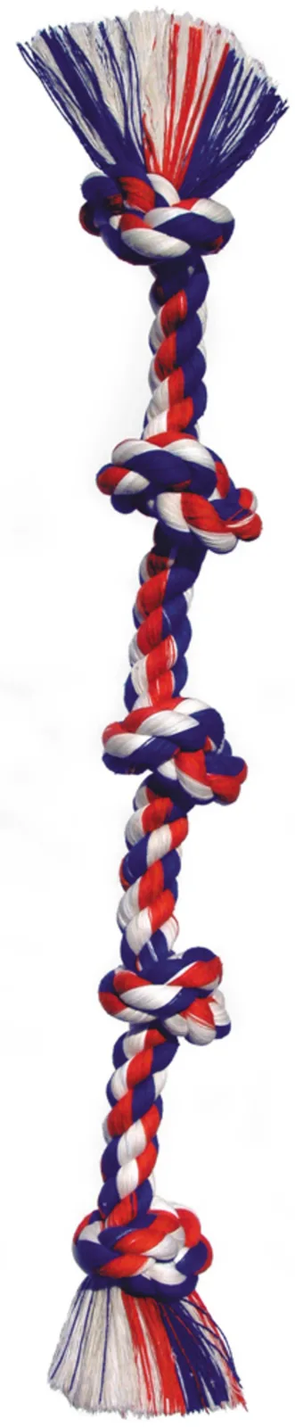 Mammoth Pet Products Cottonblend 5 Knot Rope Tug Dog Toy Multi-Color, 72 in, XX-Large
