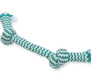 Mammoth Pet Products Extra Fresh 2 Knot Bone Toy 2 Knots Rope Bone Multi-Color 9 In, Small