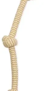 Mammoth Pet Products Flossy Chews EXTRA Peanut Butter Scented Dog Toy 3 Knot Tug Medium, 20 in