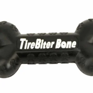 Mammoth Pet Products TireBiter Bone with Rope Dog Toy Multi-Color, 16 in, Large