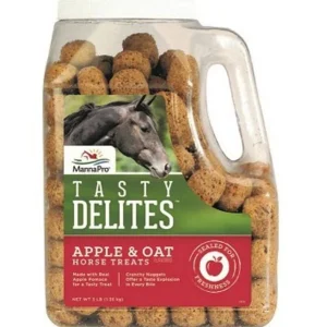 Manna Pro Tasty Delites Horse Treats 3lb Apple/Oat