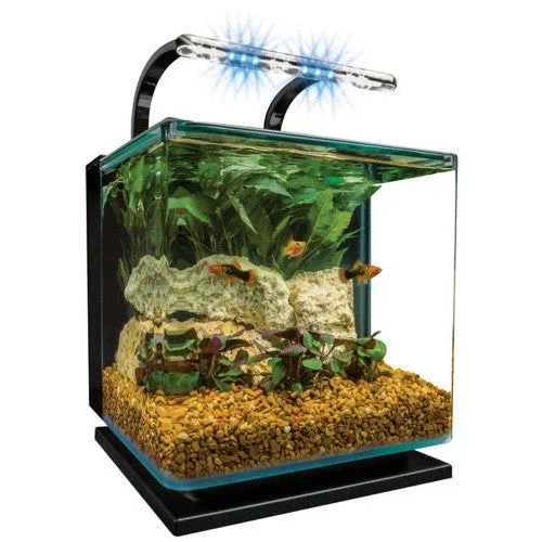 Marineland Contour Aquarium Kit Black, Clear 3 gal - Image 2