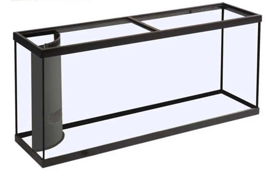 Marineland Corner-Flo Rectangular Aquarium Black, Clear 90 gal 48x18x24 in SD-3