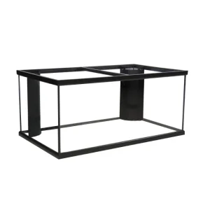 Marineland Double Corner-Flo Rectangular Aquarium Black, Clear 125 Gal 72x18x22 in SD-3