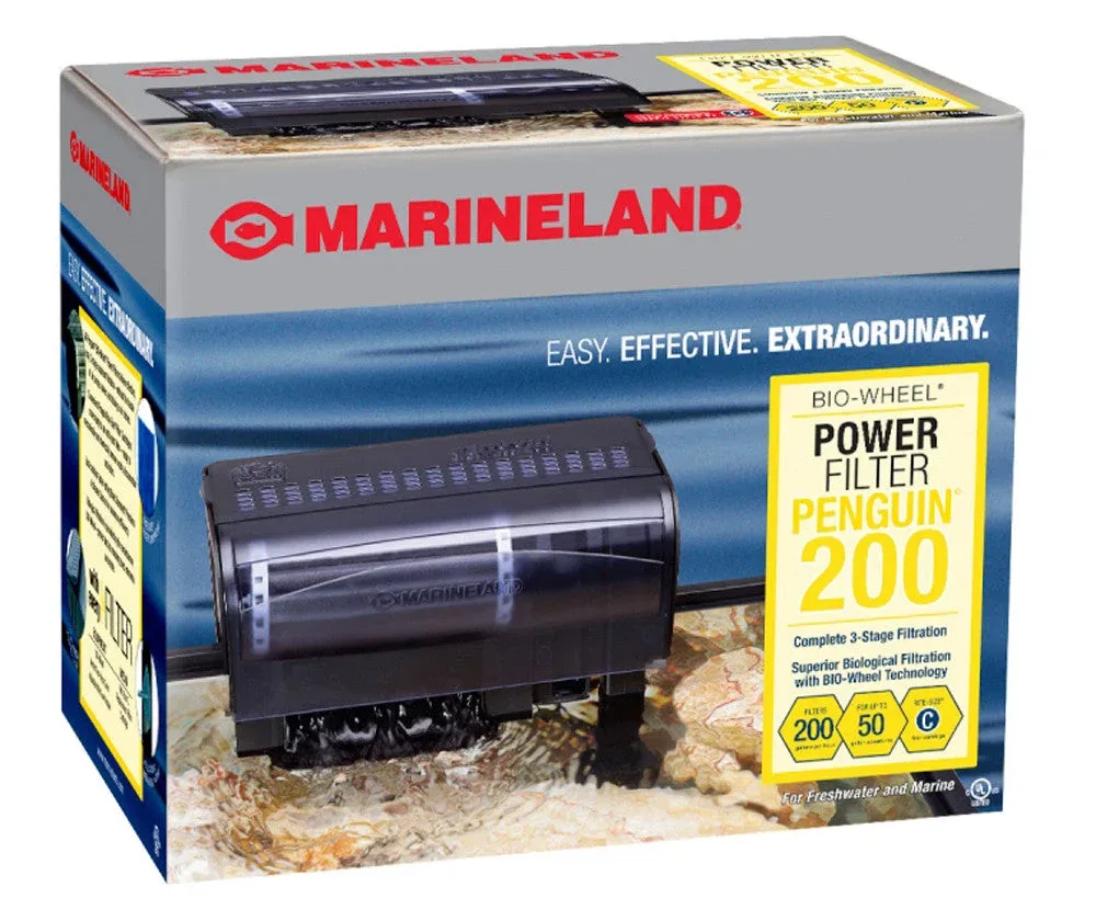 Marineland Penguin 200 Power Filter Black 200 GPH