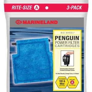 Marineland Replacement Cartridge for Penguin 100B, Mini, and 99B Power Filters Rite-Size A 3 Pack