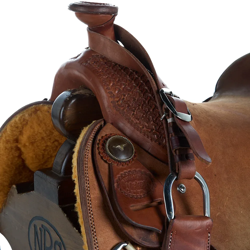 Mark Hurley 16in Used Team Roping Saddle - Image 2