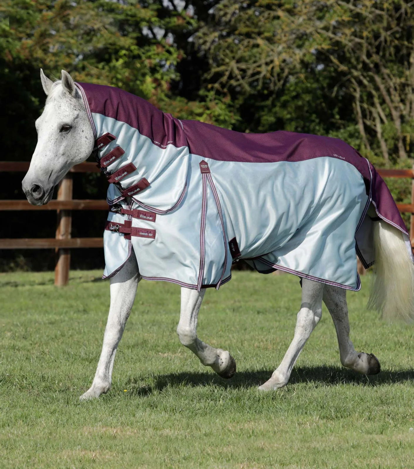 MARKED - Stay-Dry Mesh Air Fly Rug with Surcingles Wine