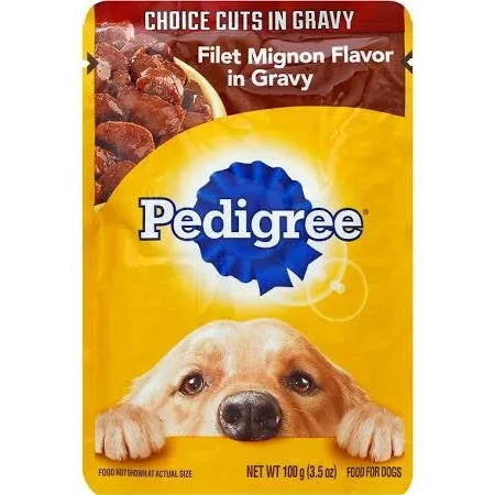 Mars Pedigree Filet Mignon and Gravy Single 16/3.5z {L-1} C= 798577