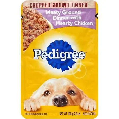 Mars Pedigree Meaty Ground Dinner with Chicken Single 16/3.5z{L-1} C= 798578 - Image 2