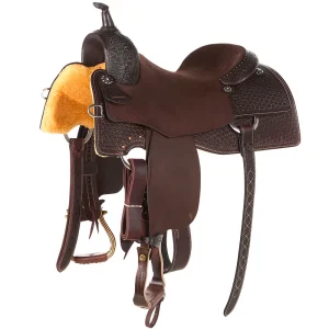Martin Saddlery 1/2 Breed Snowflake Chocolate 16in Performance Saddle