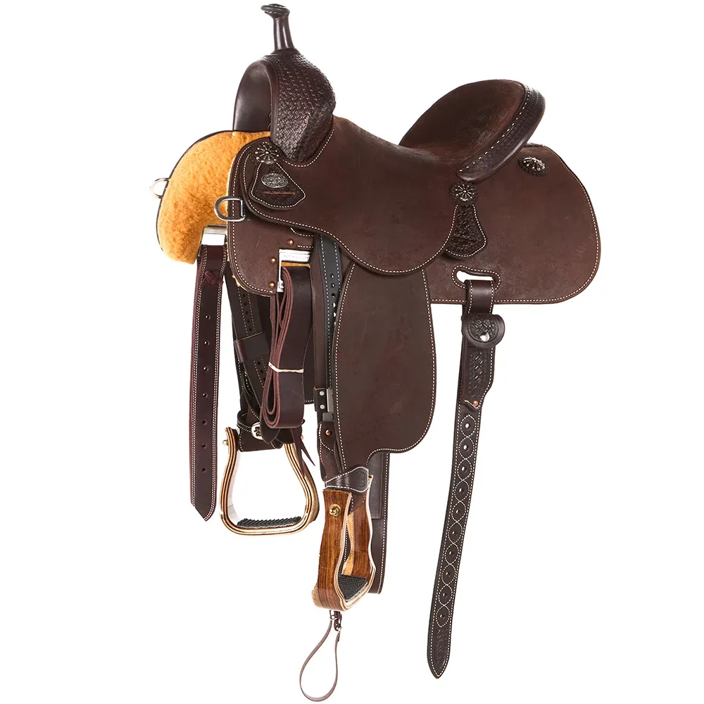 Martin Saddlery 1/8 Tool Basket Chocolate Stingray Barrel Saddle