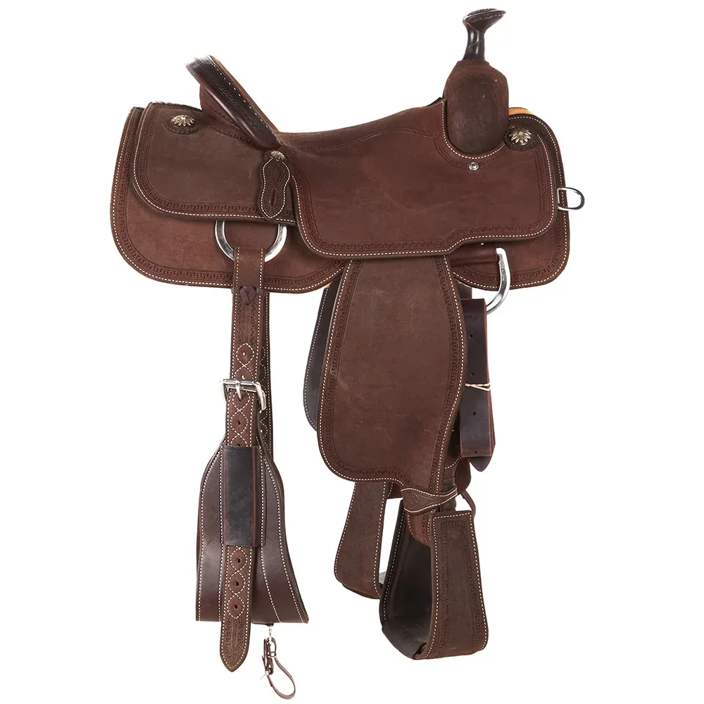 Martin Saddlery 14.5in Roughout with Full Border Team Roper - Image 2