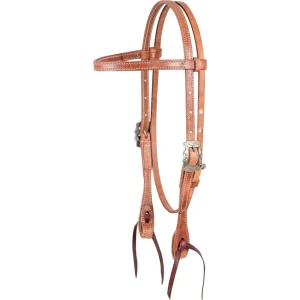 Martin Saddlery Harness Leather Prescott Buckle Browband Headstall