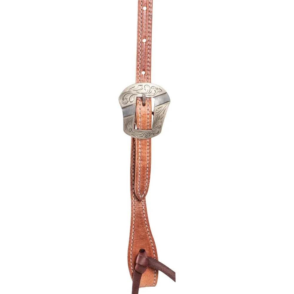Martin Saddlery Harness Leather Salinas Buckle Browband Headstall - Image 2
