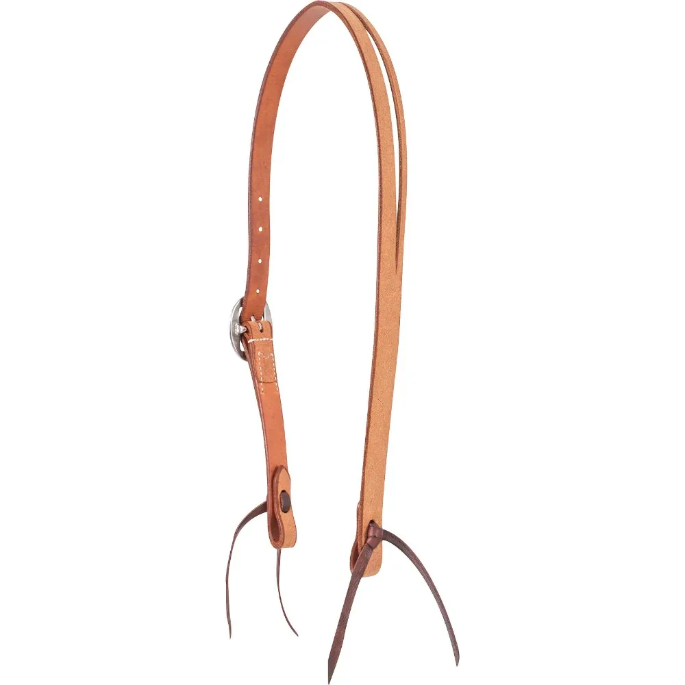 Martin Saddlery Ranahan Series Natural Roughout Split Ear Headstall - Image 2