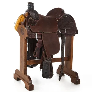 Martin Saddlery Used 13.5in 1/2 Breed Chocolate Team Roper