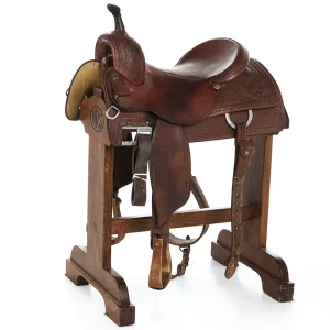 Martin Saddlery Used 16in Combo Tooled Ranch Cutter with Barbed Wire Border