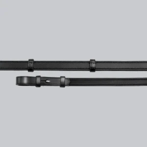 Matteo Leather Grip Reins Black
