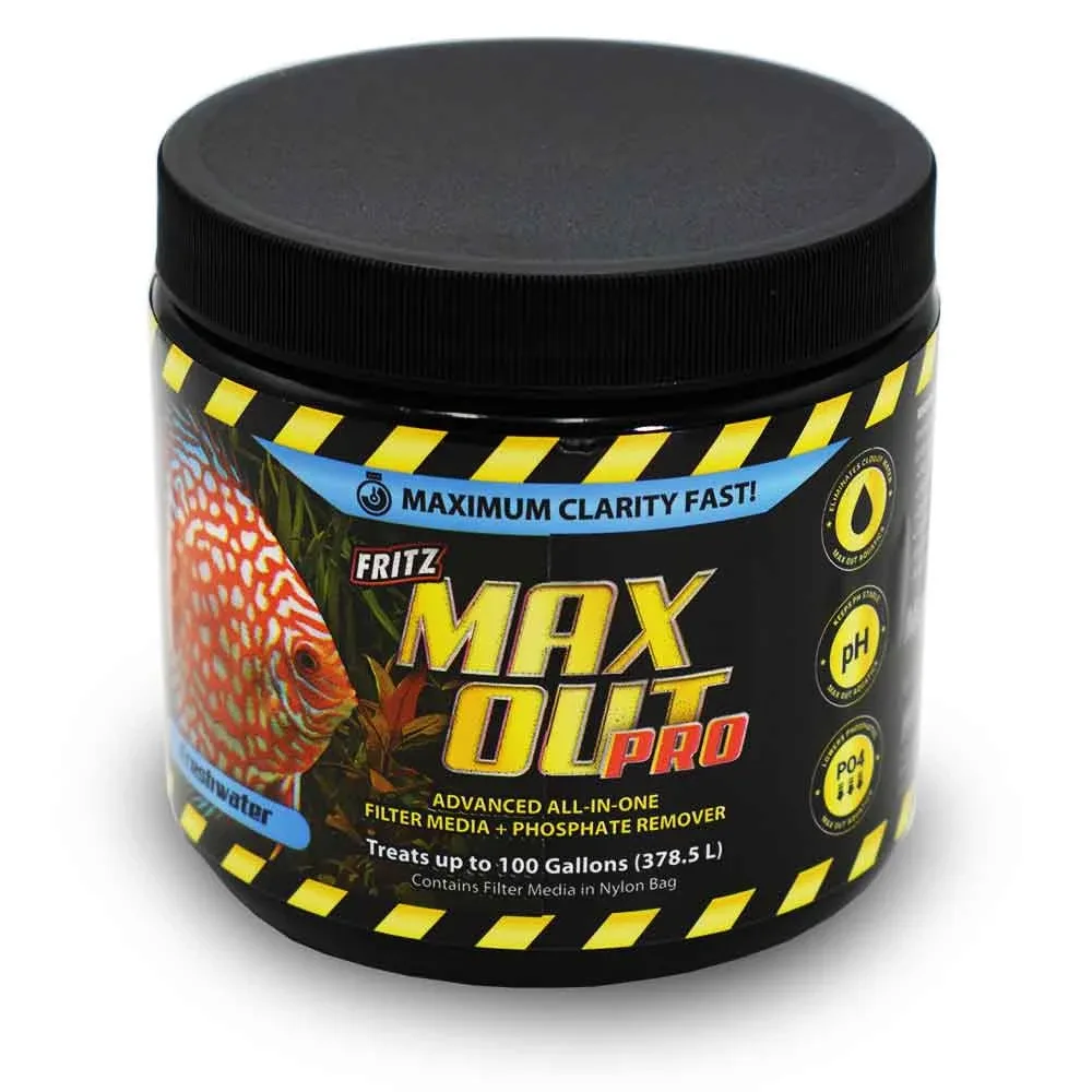 MAXOUT PRO Freshwater Filter Media + Phosphate Remover (16 oz) - Fritz