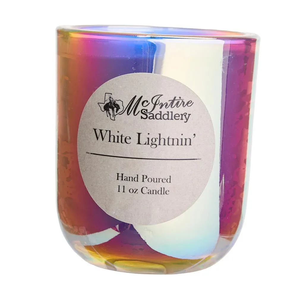 Mcintire Saddlery White Lightnin' Candle