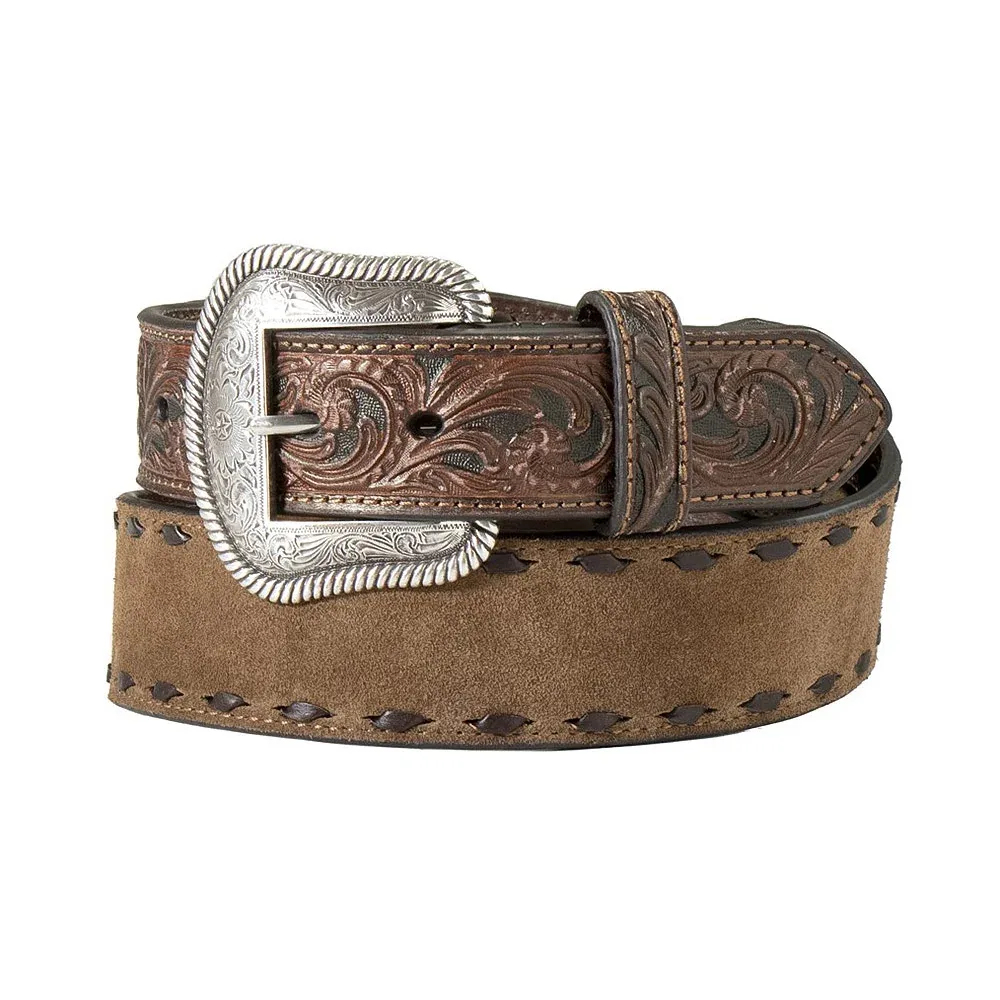 Men's Nocona Rough Out Tan Billet Belt - Image 2