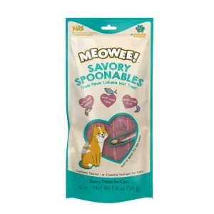 Meowee! Savory Spoonables Cat Treats Salmon, Tuna, & Krill 1.9 oz
