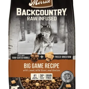 Merrick Backcountry Raw Infused Grain Free Big Game Recipe Dry Dog Food