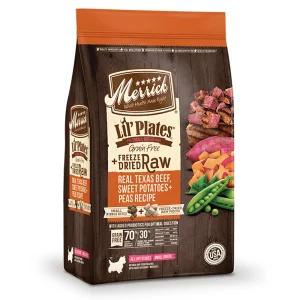 Merrick Dog Freeze-Dried Lil Plates Grain-Free Beef And Sweet Potato, 4 lb