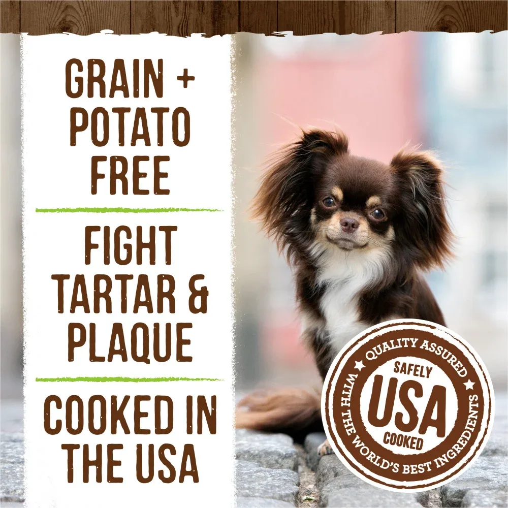 Merrick Fresh Kisses Grain Free Coconut Oil & Botanicals Extra Small Dental Dog Treats - Image 2
