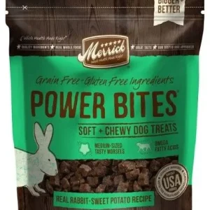 Merrick Grain Free And Gluten Free Dog Treats with Real Rabbit And Sweet Potato