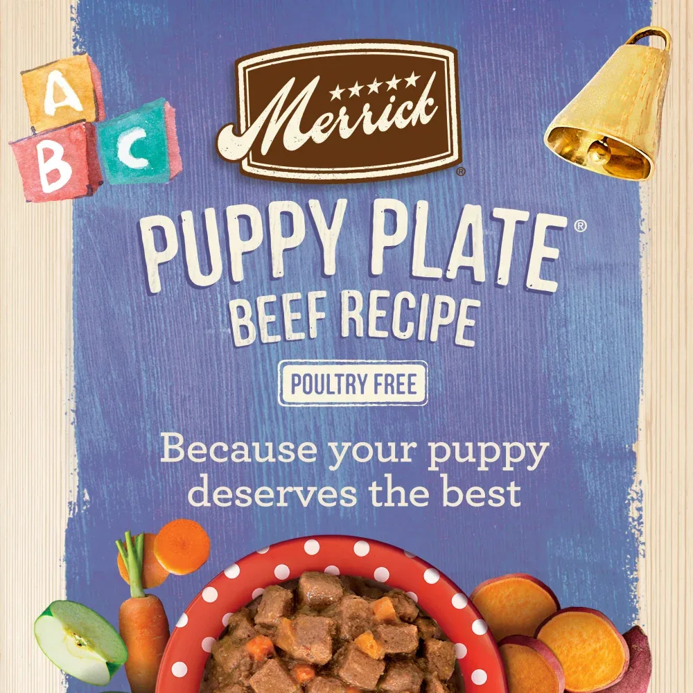 Merrick Grain Free Puppy Plate Beef Recipe Canned Puppy Food - Image 2