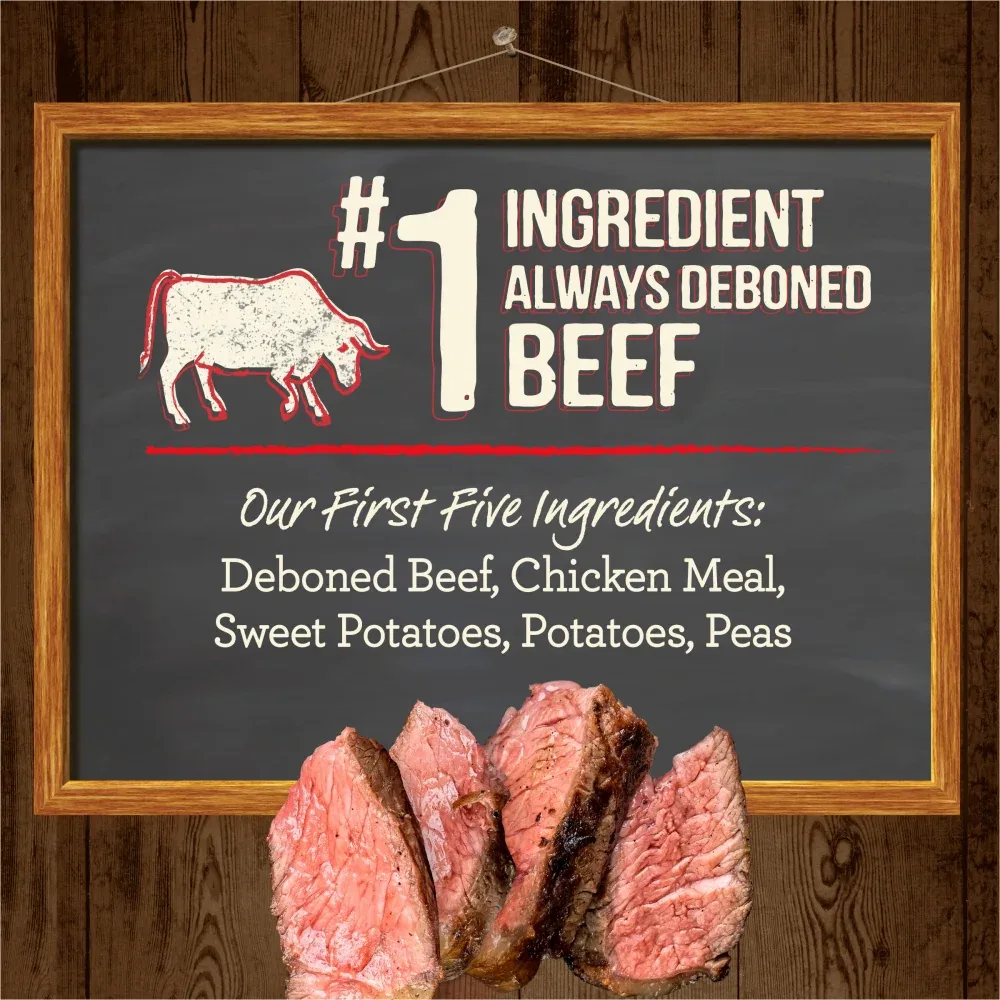 Merrick Grain Free Real Texas Beef & Sweet Potato Puppy Recipe Dry Dog Food - Image 2