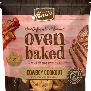 Merrick Oven Baked Cowboy Cookout Real Beef & Bacon Dog Treats