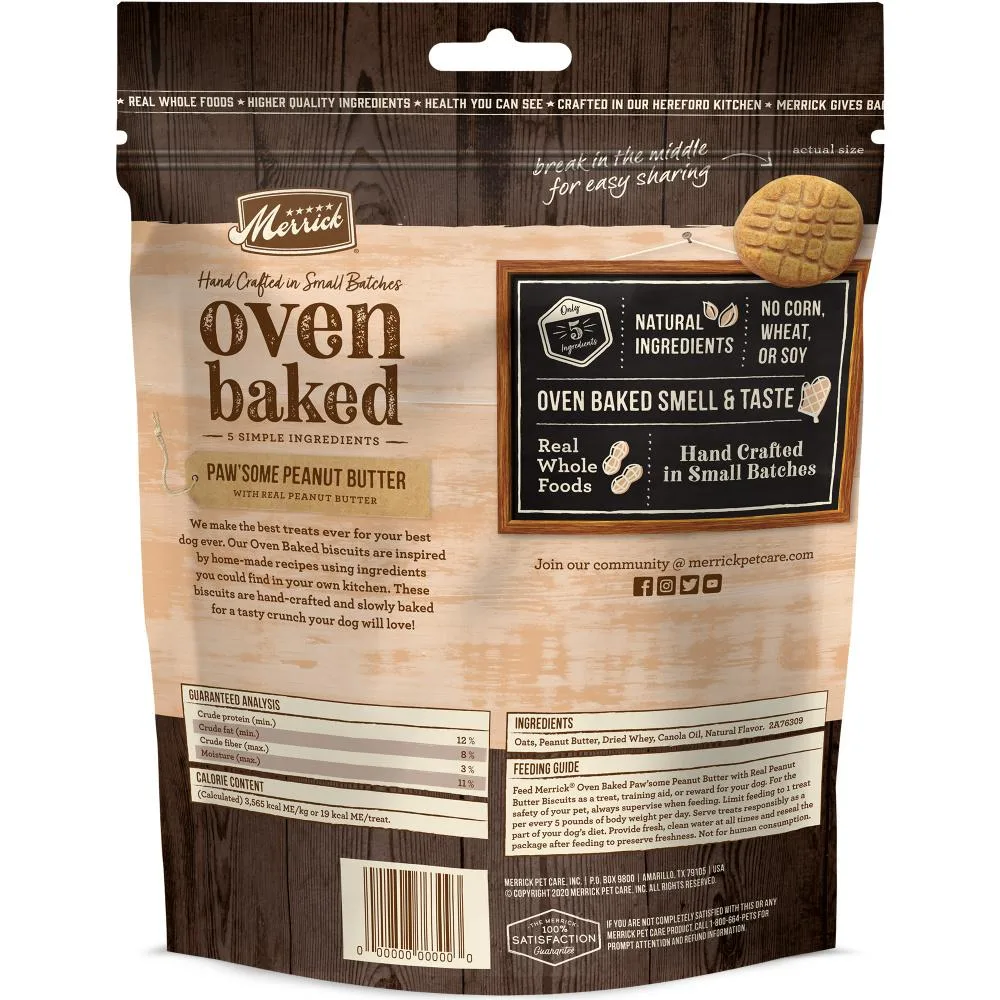 Merrick Oven Baked Paw'some Peanut Butter Dog Treats - Image 2