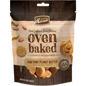 Merrick Oven Baked Paw'some Peanut Butter Dog Treats