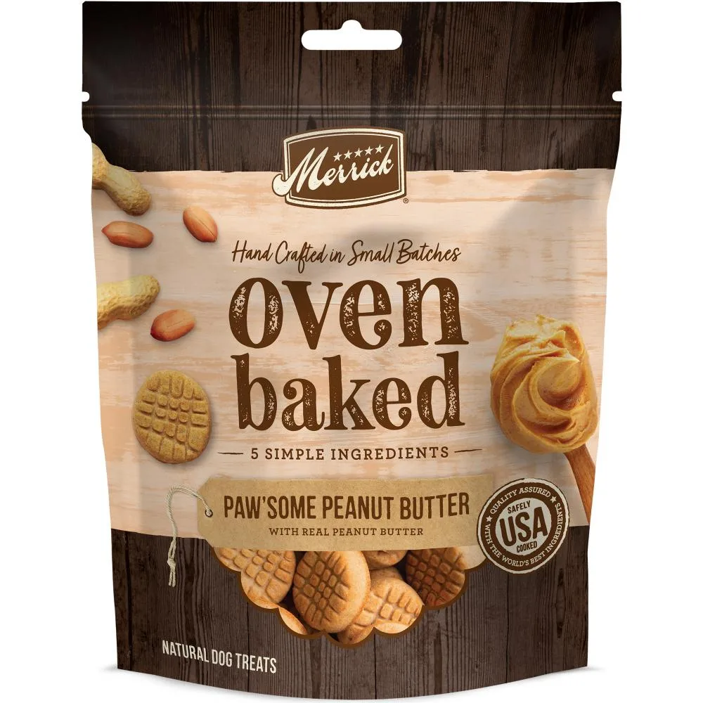 Merrick Oven Baked Paw'some Peanut Butter Dog Treats