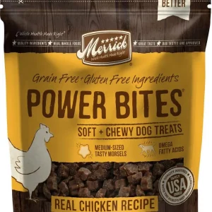 Merrick Power Bites Grain Free Chicken Recipe Dog Treats