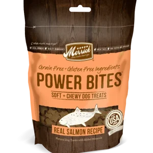 Merrick Power Bites Grain Free Salmon Dog Treats