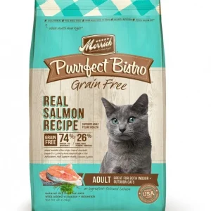 Merrick Purrfect Bistro Grain Free Real Salmon Recipe Dry Cat Food-12-lb-{L-1x}
